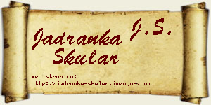 Jadranka Skular vizit kartica
